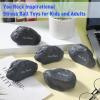 Gemscream Funny Inspirational Stress Balls for Adults Motivational Stress Reliever Squeezable Mini Foam Balls Appreciation Gifts for Employee Coworker Staff Teacher Nurse(50 Pcs,Stone) view 4