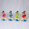 2PCS Hawaiian Guitar Girl Dancer Girl Bobble Head Car Dashboard Decoration Dancing Girl Shaking Ornament Solar Powered Dancing Animal Toy Car Interior Doll Ornament for Car Office Desk Home Decor G view 4