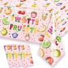3 Pcs Twotti Frutti Tablecloth Summer Fruit Two Years Old Table Covers for Luau Fruit Lemon Watermelon Pineapple Strawberry Theme Girls 2nd Birthday Party Decorations Supplies view 1