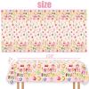 3 Pcs Twotti Frutti Tablecloth Summer Fruit Two Years Old Table Covers for Luau Fruit Lemon Watermelon Pineapple Strawberry Theme Girls 2nd Birthday Party Decorations Supplies view 4