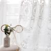 Iuokuby Sheer Curtains European Style White Embroidered Curtains Basic Rod Pocket Top Style Beautiful Voile Panel for Living Kids Baby Room Bedroom(1 Panel W 52 x L 90 inch White) view 2