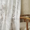 Sheer Curtains Modern Ins Style Fine Weaving Geometric Three-Dimensional Pattern Basic Rod Pocket Top Style Beautiful Voile Panel For Living Kids Baby Room Bedroom(1 Panel, W 52 x L 72 inch, White) view 4