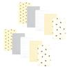 Hudson Baby Unisex Baby Flannel Burp Cloth 10pk, Honey Bee, One Size view 1