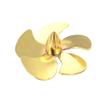 RC Scale Boat Propeller Diameter 35mm M4 5-Blades Copper Prop for RC Boat Scale Marine Submarine Tug Fishing Model Boat(Left Hand) view 1