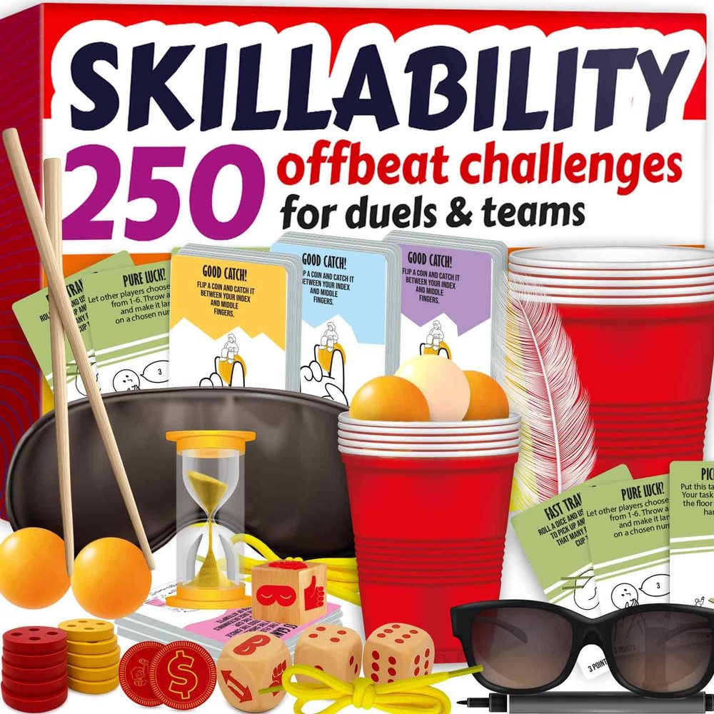 QUOKKA Party Games for Adults and Family - 250 Challenges I Fun Group or Family Activity with Teens, Kids, Friends - Great for Birthdays, Play Nights, Team Building Game for Work I 2-14 Playrs