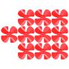 10Pcs 40mm 4 Blade Propeller Strong Wind Plastic Propeller Replacement for DIY Toy Car Model (Red) view 1
