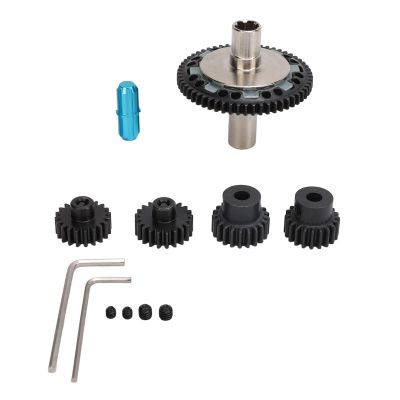 RC Gear Set, 57T 0.8mod RC Slipper Gear 20T 21T RC Motor Gear with Output Shaft B08SQV53KQ for ARRMA 1/10 1/8 4S RC Cars (Light Blue)