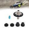 RC Gear Set, 57T 0.8mod RC Slipper Gear 20T 21T RC Motor Gear with Output Shaft B08SQV53KQ for ARRMA 1/10 1/8 4S RC Cars (Light Blue) view 2