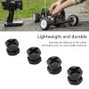 12mm Hex Hub Extenssion, RC Wheel Hex Spacers Hex Drive Adapter, Aluminium Alloy Rustproof Easy Install Sturdy Hex Extended Wheel Hubs for 1/10 RC Car (Black) view 2