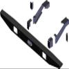 101540 : Polaris Full Size Ranger Rear Formed Bumper view 1