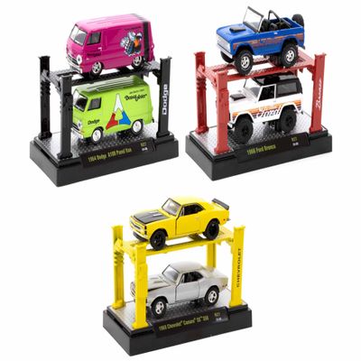 Auto Lifts Set of 6 pieces Series 27 Limited Edition to 4750 pieces Worldwide 1/64 Diecast Model Cars by M2 33000-27