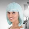 Amscan Vibrant Mint Long Bob Wig - 1 Piece - One Size Fits All, Perfect for Parties, Cosplay, and Everyday Fashion view 3