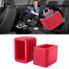 2 Pack Silicone Seat Belt Buckle Holder, Seat Belt Buckle Booster for Kids, Durable Silicone Material, Easy Access to The Buckles of Rear Seats, Car Accessories, Suitable for Most Car Models (Red) view 1