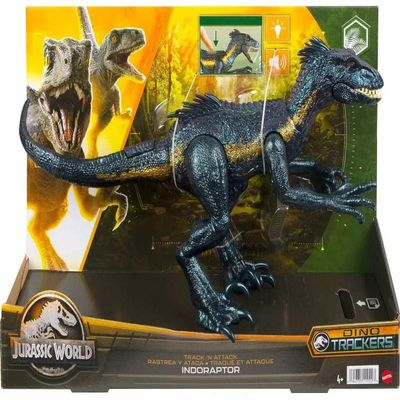 MAGNETOE Jurassic Dino Trackers Track 'N Attack Indoraptor Action Figure