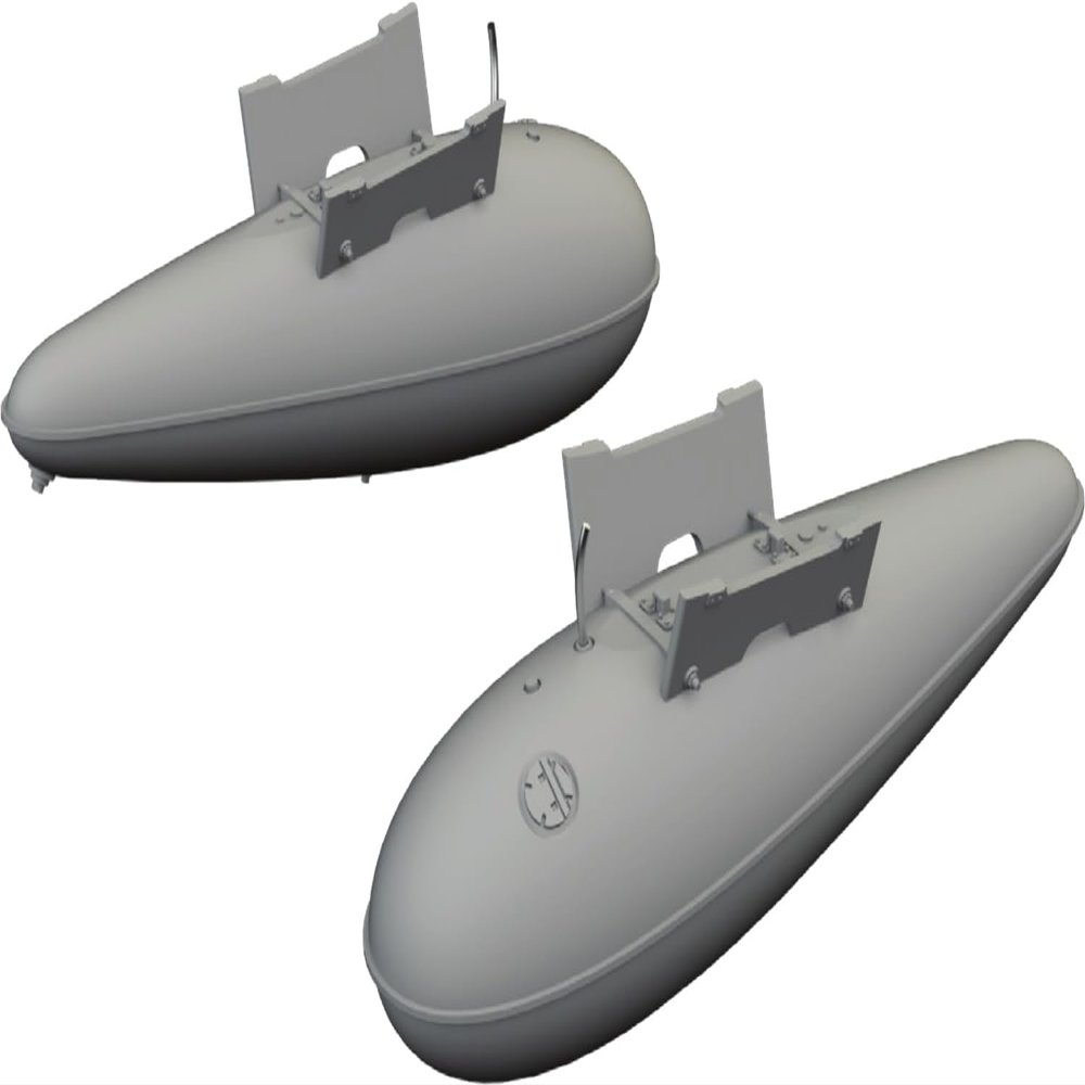 1/72 Eduard P-51D 110gal Fuel Tanks 3D Print Brassin for EDUARD