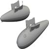 1/72 Eduard P-51D 110gal Fuel Tanks 3D Print Brassin for EDUARD view 1