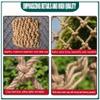 Jute Hemp Rope Net Child Safety Net Rope Fence Stairs Balcony Railings Indoor & Outdoor Decor Safety Protection Rope Netting Climbing Net For Kids,Rope Thickness 14mm Mesh 15cm(Size:1x6m) view 2