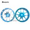 Chanjorlin 1/10 RC On Road Drift Wheels Rims Hex 12mm Metal Rally Racing Hubs for 1:10 Scale Touring Street Car Tires Tyres Tamiya TT01 TT02 HSP 2S 3S Brushless HPI KYOSHO XV02 XV01 4PCS (Blue) view 3