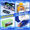 CUTE STONE Cargo Ship Toy & Gantry Crane, Toy Boat and Crane Playset with Sounds & Lights, Transport Containers, Push and Go Vehicle Cars, Kids Play Boats for Boys Girls view 3