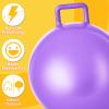 Lewtemi 6 Pcs Hopper Ball Carnival Outdoor Games 29 Inch Jumping Hopping Inflatable Ball Bouncing Ball with Handle and Air Pump for Adults Sport Exercise (Light Colors) view 4