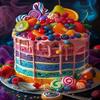 YOMIHOK Cake 500 Pieces Puzzle for Adults Educational Intellectual Jigsaw Puzzle,Delicious Food fantasy puzzles for adults Fun Game 15.2 * 20.8 inch view 1
