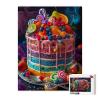 YOMIHOK Cake 500 Pieces Puzzle for Adults Educational Intellectual Jigsaw Puzzle,Delicious Food fantasy puzzles for adults Fun Game 15.2 * 20.8 inch view 2