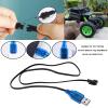 ECSiNG 2PCS 3.7V USB Charger Cable with SM-2P Connector Plug Adapter, Battery Power Supply Charging Cord for RC Boats Cars Trucks 3.7V Li-ion and Li-Po Battery view 3