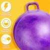 Lewtemi Hopper Ball, Hopping for Adults, 18 Inch Bouncing Ball Hippity with Handle Rubber Hop, Jumping Exercise with Air Pump for Outdoors Games(Gradient Purple,22 Inch) view 3