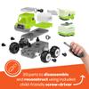 3-in-1 Take Apart Toy for Boys, Rechargeable RC Trucks - 20pc Build & Play STEM Set, Put Together Toys for Kids 3 4 5 6 Years Old - Garbage, Dump, & Water Cannon Truck, for Grandson view 2
