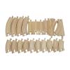 SM SunniMix Wooden Train Track,Railway Accessories,Railway Train Playset Train Railway Construction Set Tracks Toy for Kids Boys Toddlers, Inner and Outer Ring view 3