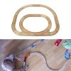 SM SunniMix Wooden Train Track,Railway Accessories,Railway Train Playset Train Railway Construction Set Tracks Toy for Kids Boys Toddlers, Inner and Outer Ring view 4
