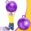 Lewtemi Hopper Ball for Adults, 29 Inch Bouncing Ball Hippity with Handle Rubber Hop, Jumping Hopping Exercise with Air Pump for Outdoors Sports Games Exercise (Gradient Purple) view 3