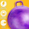 Lewtemi Hopper Ball for Adults, 29 Inch Bouncing Ball Hippity with Handle Rubber Hop, Jumping Hopping Exercise with Air Pump for Outdoors Sports Games Exercise (Gradient Purple) view 4
