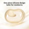 Thyseed Newborn Pacifiers 0-3 3-6 0-6 Months Ultra Light Silicone Baby Pacifier Girl Boy Infant Paci for Breastfed Babies Breastfeeding Pacii One Piece Flat Soothies for Sensitive Skin BPA Free 2 Pack view 2