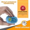 Footbag | No-Bust Stitching for Hard Kicking | 32 Panel Symmetry for Balance Tricks and Stalling | Professionally Hand-Stitched with Suede Material (Purple) view 3