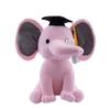 10 Inch Stuffed Animal - Elephant, Graduation Elephant with Diploma Tassel Hat, Large Stuffed Animal Elephant Plush Toy, Graduation Preschool Kindergarten Gift Gifts (Pink) view 1