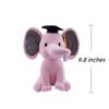 10 Inch Stuffed Animal - Elephant, Graduation Elephant with Diploma Tassel Hat, Large Stuffed Animal Elephant Plush Toy, Graduation Preschool Kindergarten Gift Gifts (Pink) view 2