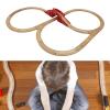 Colaxi Wooden Train Track Railway Construction Set Track Expansion Building Kit Party Favors Railway Accessories for Preschool, 10 in 1 view 4