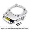 FLMLF Chrome Flywheel Fan Cover Fit 23cc-36cc Zenoah Cy Engine for 1/5 Hpi Rofun Rovan KM Baja Losi 5ive T Rc Car Parts view 3