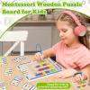 Kids Montessori Magnetic Wooden Toys: 3 4 5 6 7 Year Old Birthday Gift for Boys Girls Age 4-7 Preschool Educational Learning Activities Toy Sensory Autistic Puzzle Maze Game Present for Toddlers view 2
