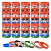 120 PCS Football Silicone Wristbands Football Motivational Rubber Bracelets Football Party Favors Sports Decorations Gifts Prize Silicone Wristbands for Boys Kids Adults Party Supplies(8 Styles) view 1