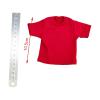 rockible 1/6 Scale Figure Doll Clothes Outfits T-Shirt Mini Short Sleeve Handmade for 12 inch Male Female Collectable Action Figures, Red view 2