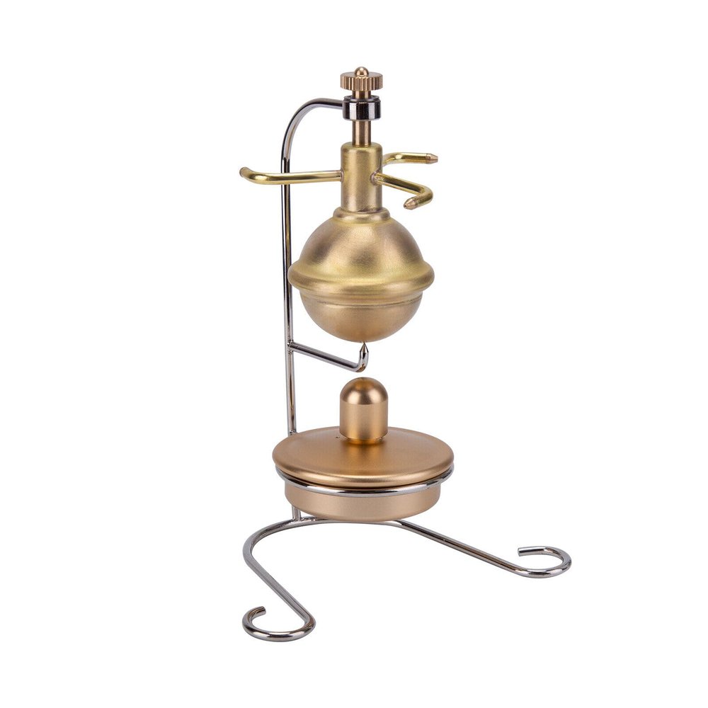 Domiuie Mini Steam Engine Model, 6.8 x 10 x 13.2CM Verticle Pure Copper Steam Engine Model, Science Educational Engine Model for Kids Adult
