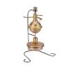 Domiuie Mini Steam Engine Model, 6.8 x 10 x 13.2CM Verticle Pure Copper Steam Engine Model, Science Educational Engine Model for Kids Adult view 1