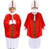 Maiteenly Pope Costume for Kids Priest Halloween Costumes Pope Costume Set Biblical Catholic Cardinal Bishop(M) view 1