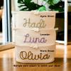Personalized Diaper Caddy, Newborn Baby Shower Gifts, Diaper Caddy Organizer DIY Baby Name Cotton Rope Woven Diaper Caddy Nursery Storage Monogram Baby Basket (M) view 3