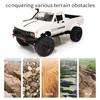 GoolRC RC Truck, WPL C24-1 RC Crawler 1/16 Scale Remote Control Car, 4WD All Terrain Off Road Pickup Truck, 2.4GHz RC Climbing Car with LED Light, 2 Batteries for Adults (White) view 4
