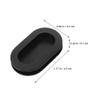 GLEAVI 10Pcs Silicone Piggy Bank Stoppers Oval Plug Caps for Coin Bank Bottom Replacement 1.77X0.98X0.28In Money Saving Box Seal view 2