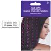 Amscan Shiny Purple Hair Gems (4mm - 6mm) Pack of 50 - Perfect for Elegant Hairstyles and DIY Hair Accessories view 2
