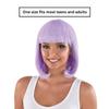 Amscan Vibrant Lilac Long Bob Wig - 1 Piece - One Size Fits All, Perfect for Parties, Cosplay, and Everyday Fashion view 2
